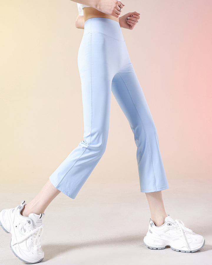 Kallie Flare Capri - Sky Blue