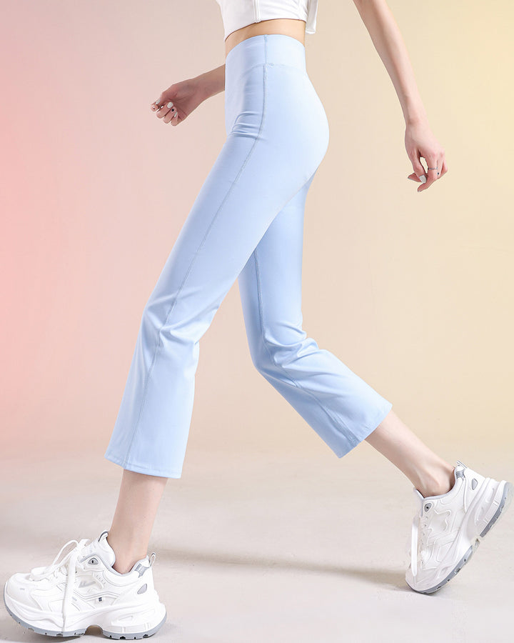 Kallie Flare Capri - Sky Blue