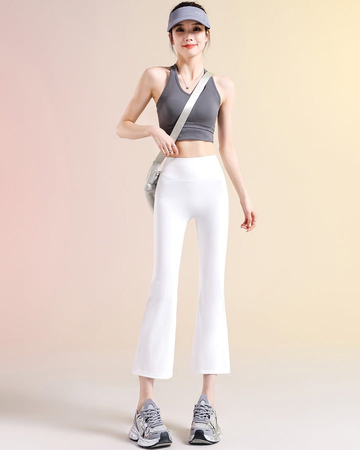 Kallie Flare Capri - White