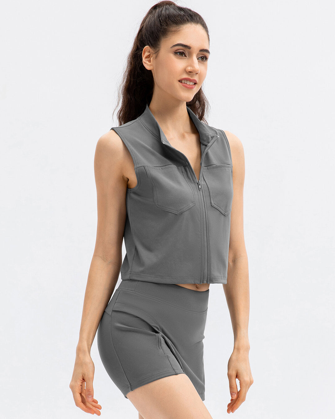 Katherine Sports Vest - Grey