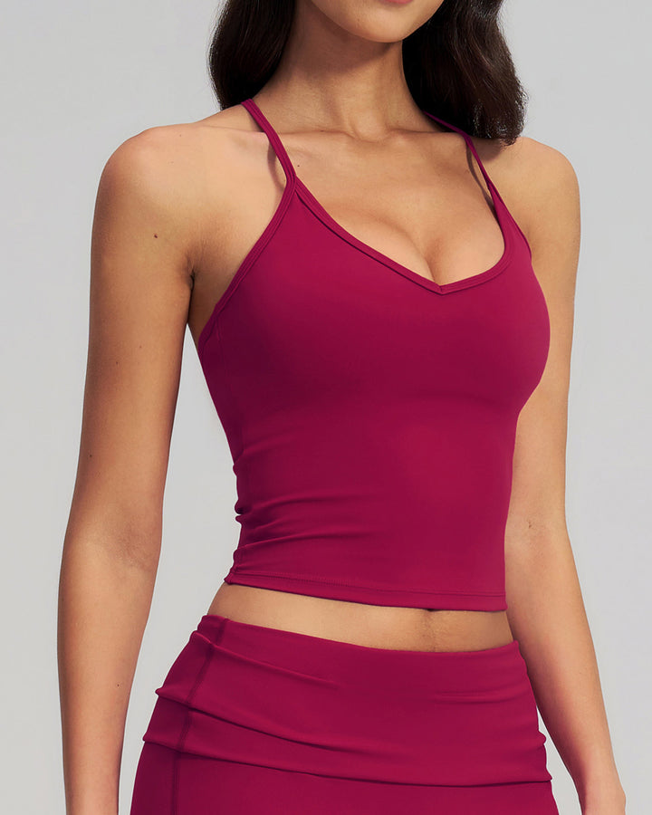 Kenza Crop Top - Berry