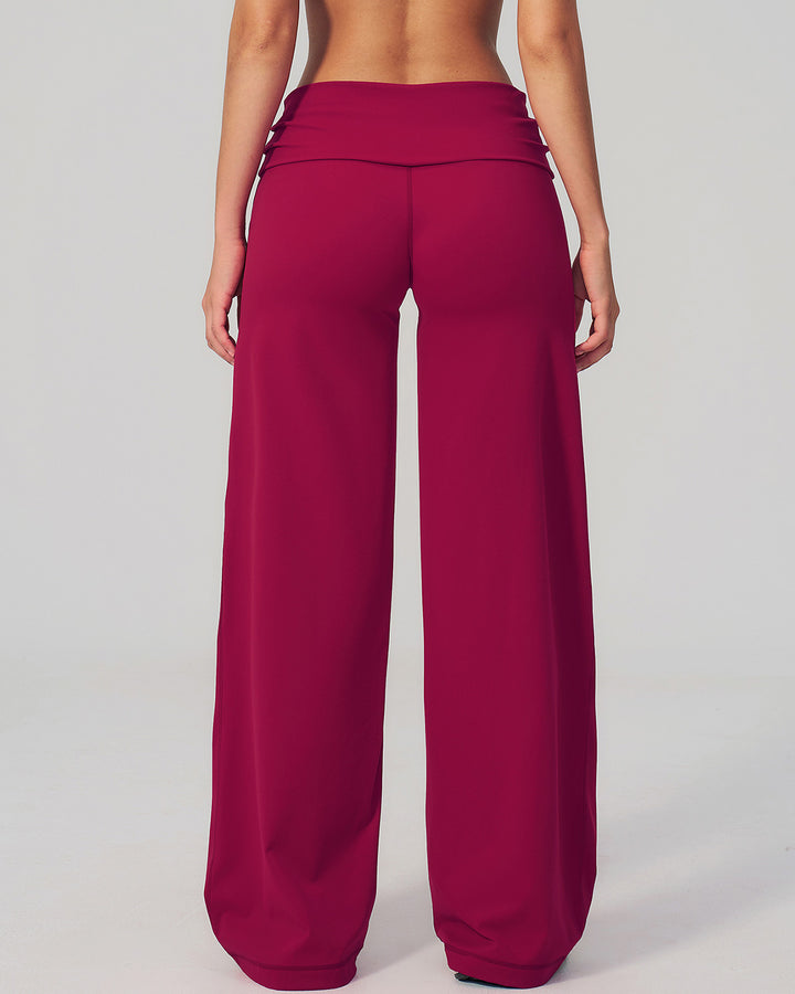 Kenza Flare Leggings - Berry
