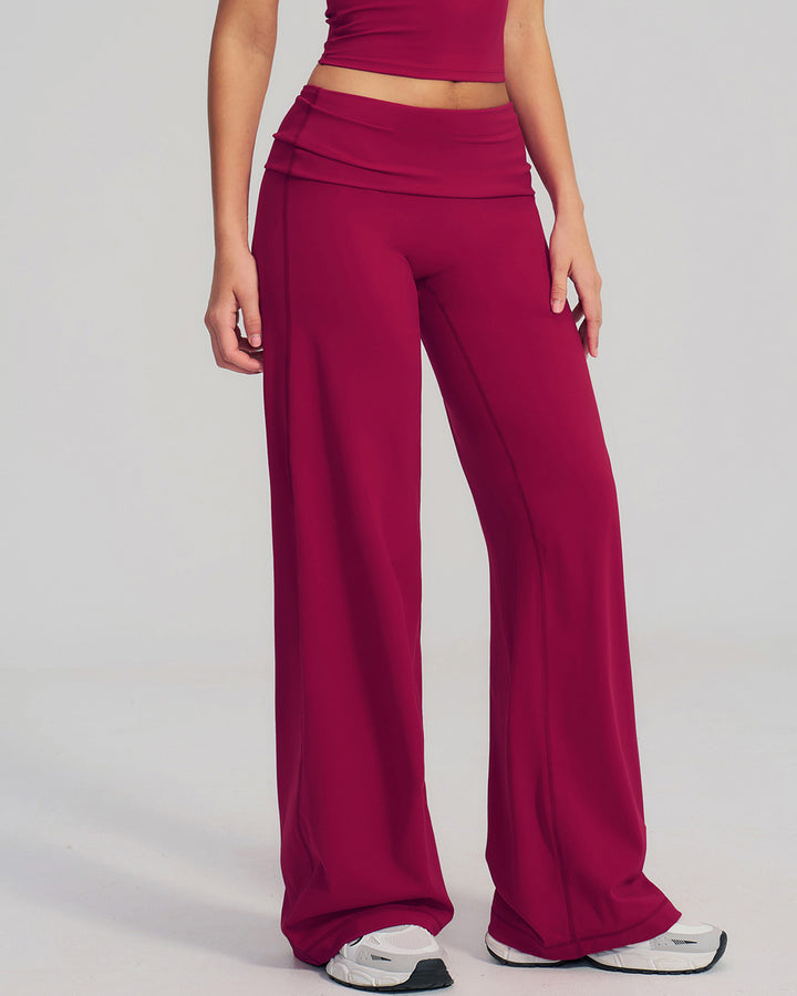 Kenza Flare Leggings - Berry