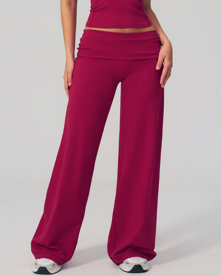 Kenza Flare Leggings - Berry