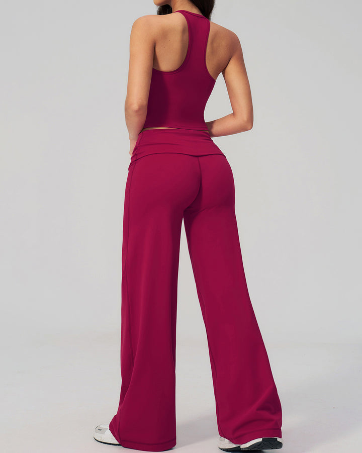 Kenza Flare Leggings - Berry