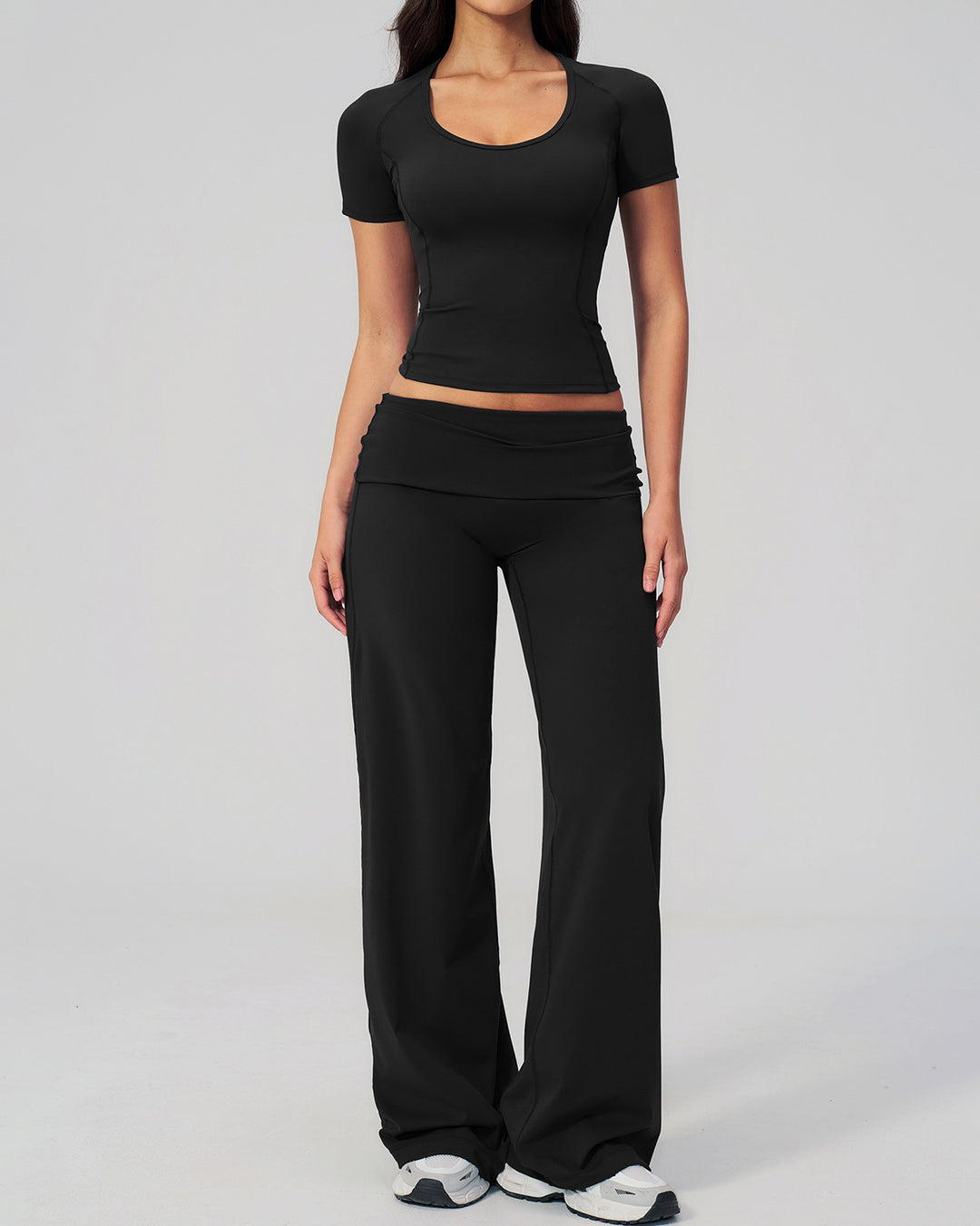 Kenza Flare Leggings - Black