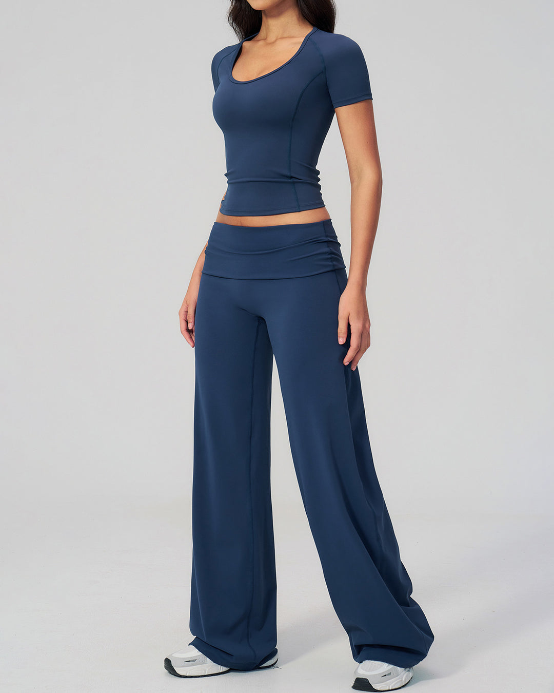 Kenza Flare Leggings - Navy