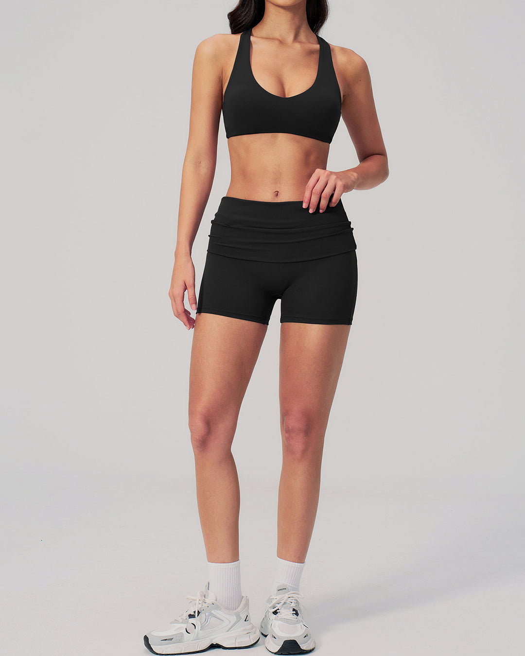 Kenza Seamless Shorts - Black