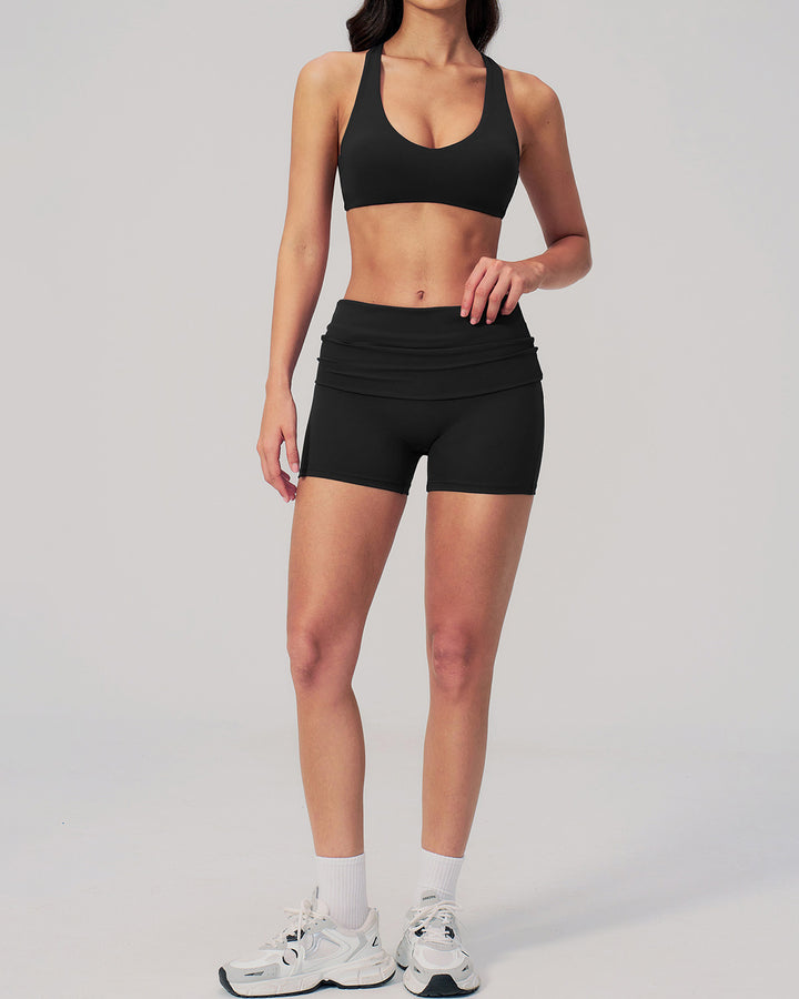Kenza Seamless Shorts - Black