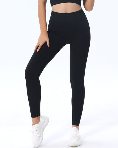 Kylee Seamless Scrunch Leggings - Black