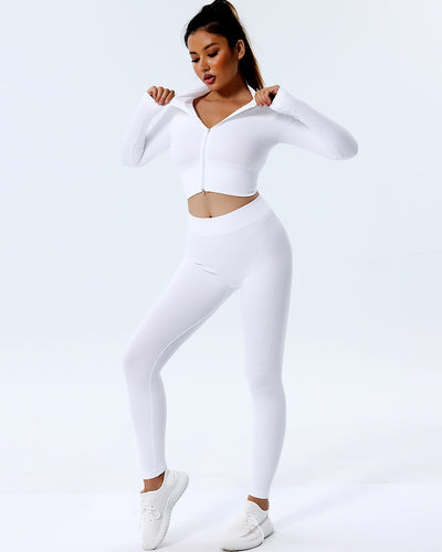 Kylee Seamless Scrunch Leggings - White