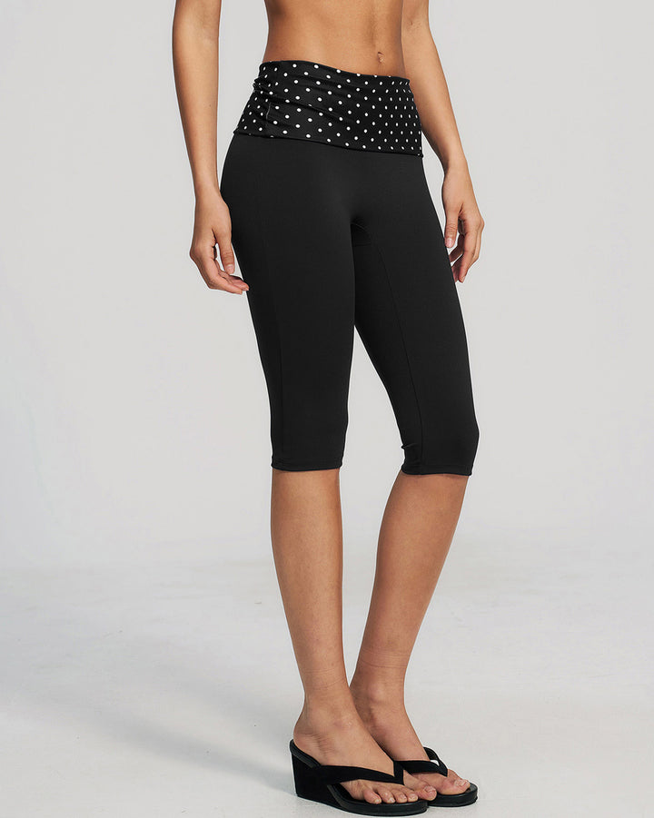 Lacey Capri - Black Polka Dot