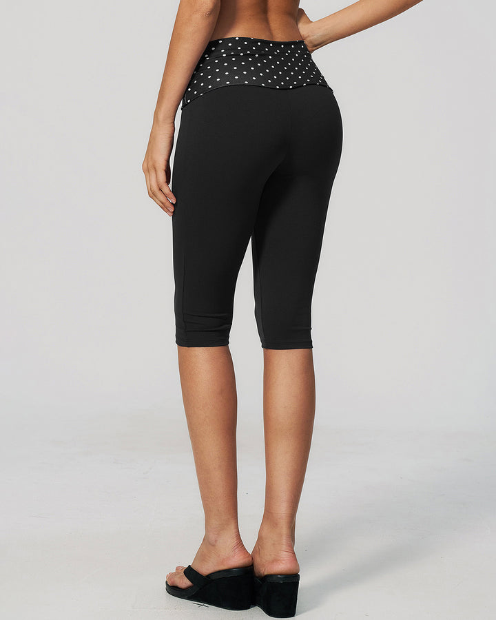 Lacey Capri - Black Polka Dot