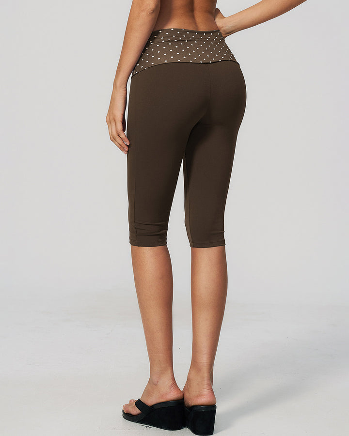 Lacey Capri - Brown Polka Dot