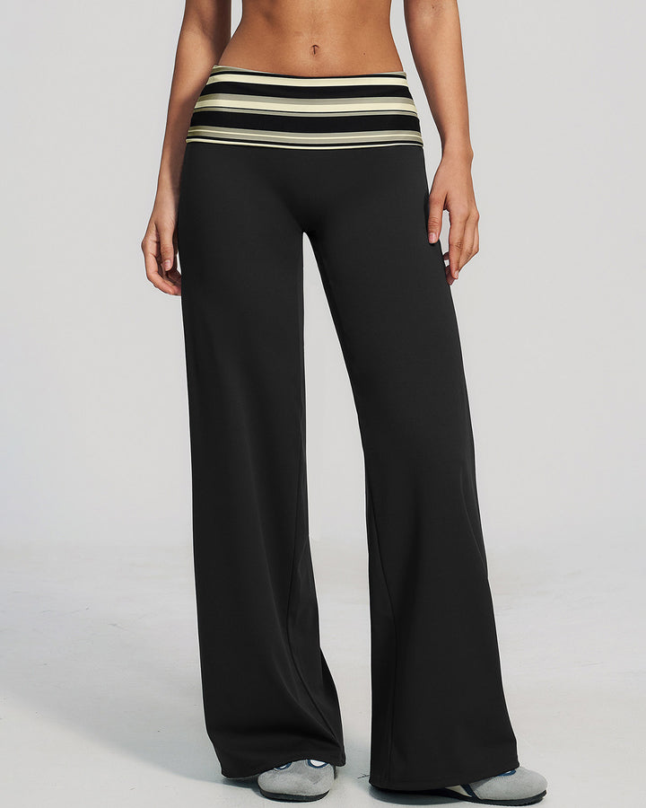 Lacey Leggings - Black Stripe