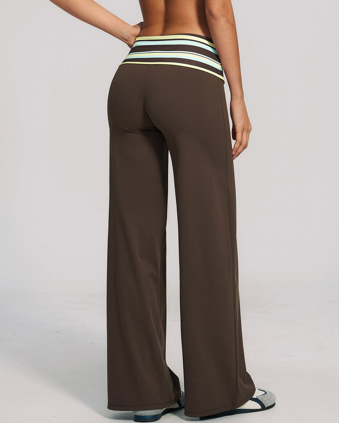 Lacey Leggings - Brown Stripe