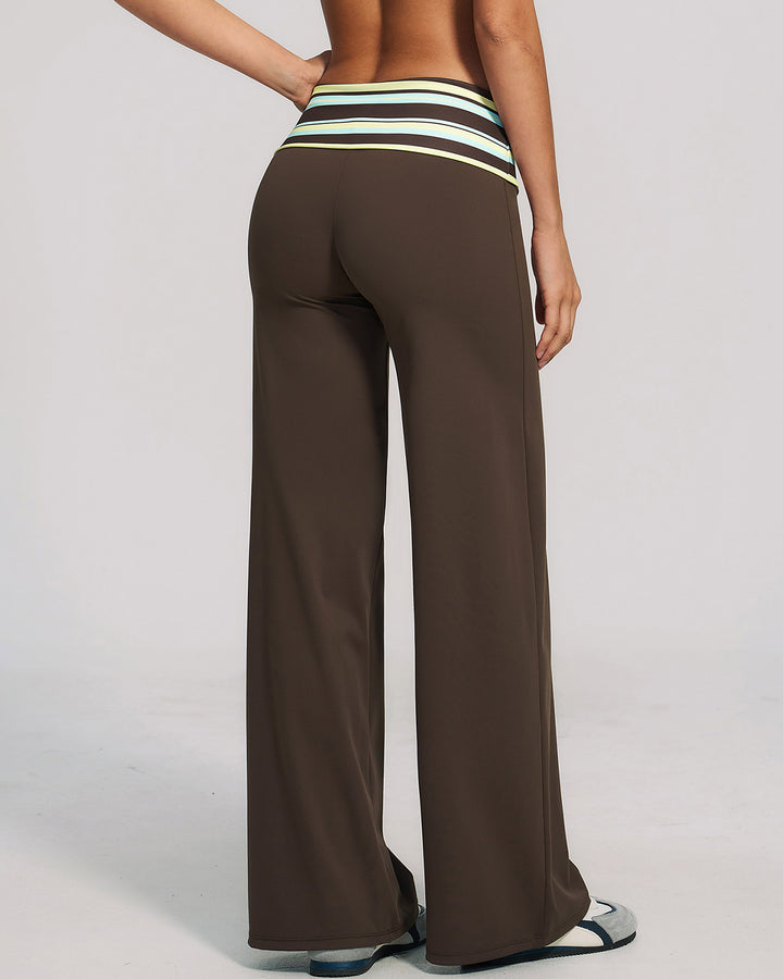 Lacey Leggings - Brown Stripe