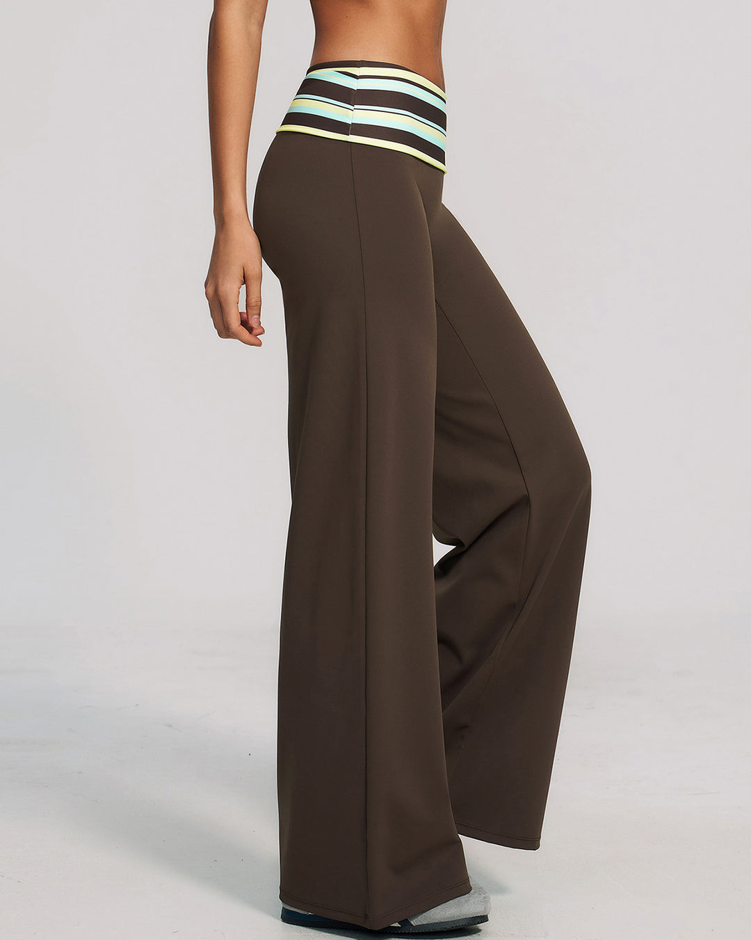 Lacey Leggings - Brown Stripe