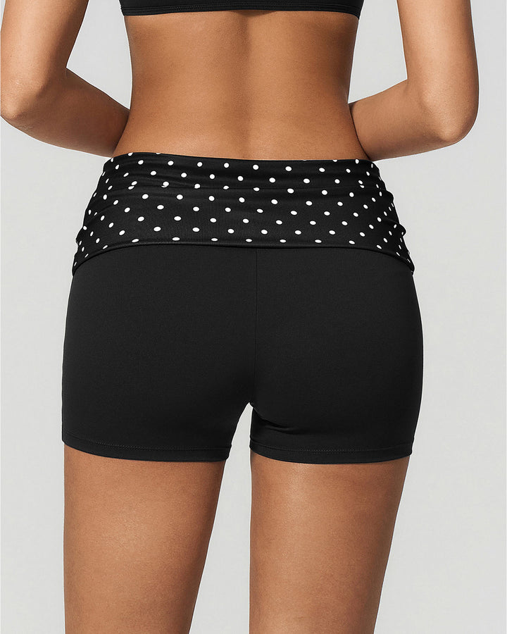 Lacey Shorts - Black Polka Dot