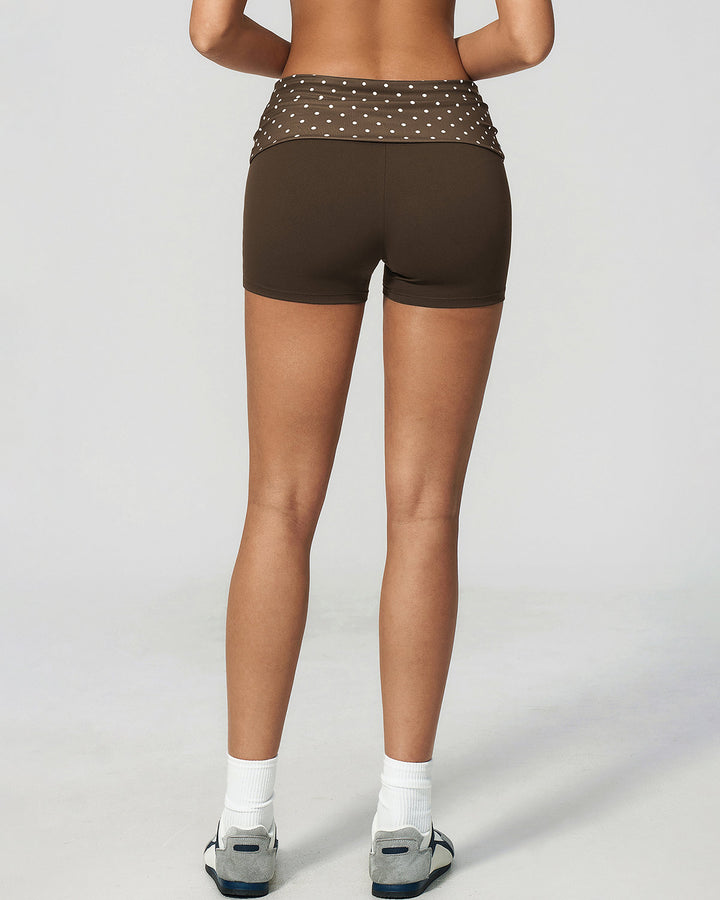 Lacey Shorts - Brown Polka Dot