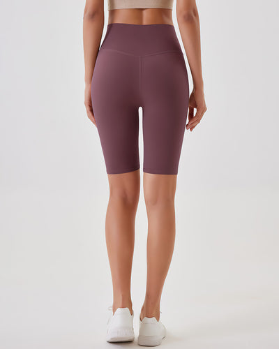 Lara Seamless Biker Shorts - Eggplant