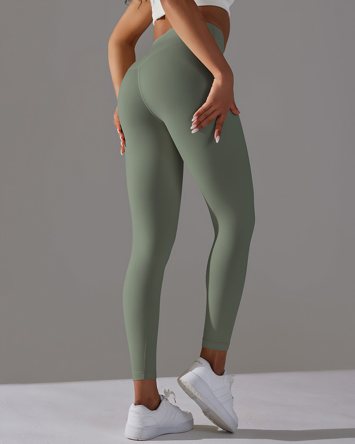 Lara Seamless Leggings - Camo Green