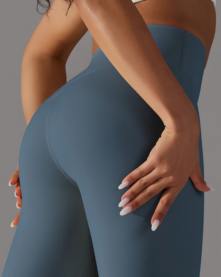 Lara Seamless Leggings - Steel Blue