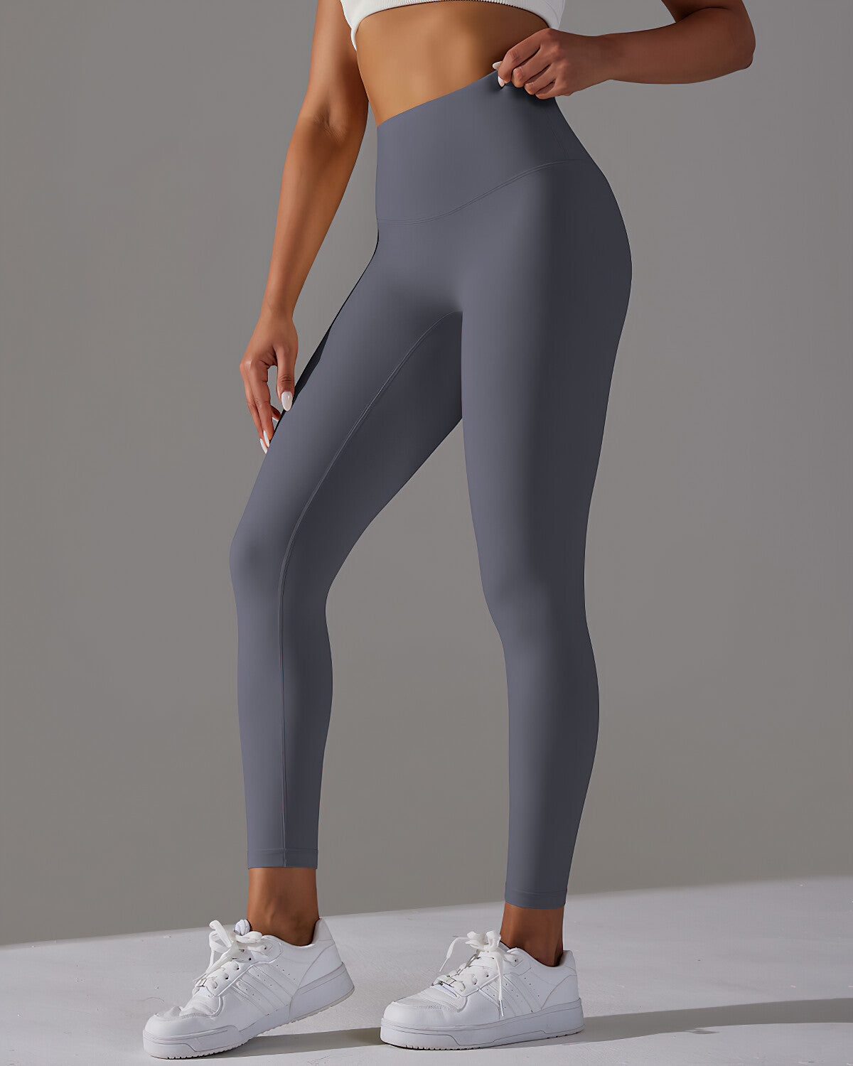 Lara Seamless Leggings - Stormy Blue