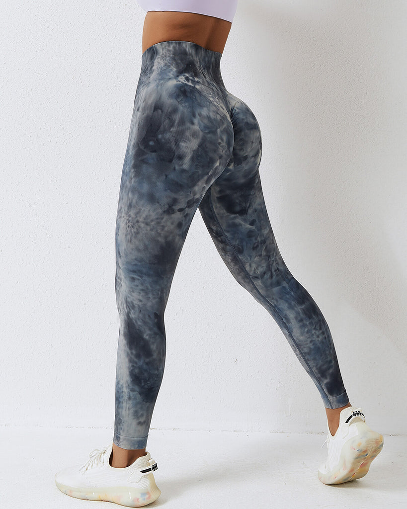 Leslie Seamless Scrunch Leggings - Blue Grey – Amelia Activewear