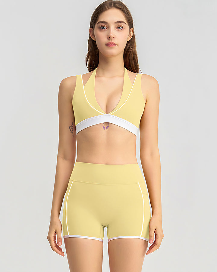 Linnea Seamless Shorts - Yellow