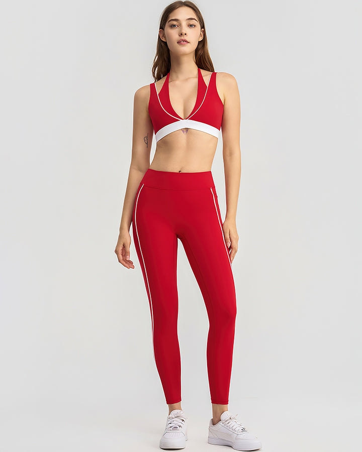 Linnea Sports Bra - Red