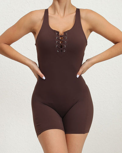 Macy Seamless Jumpsuit - Brown