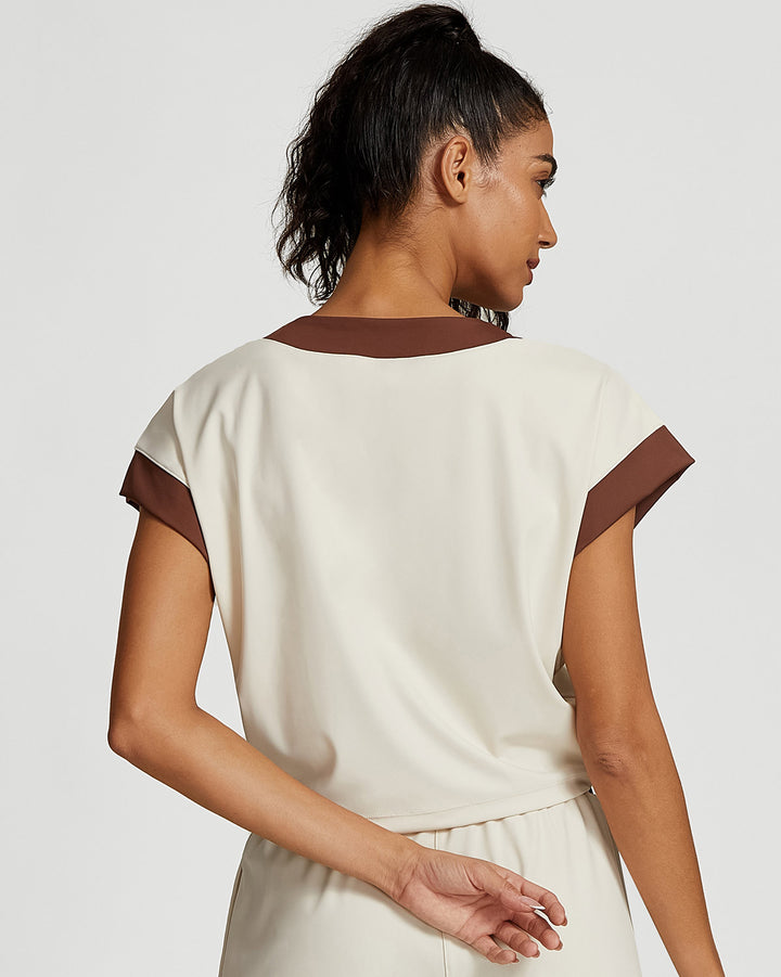 Marcella Crop Top - Beige