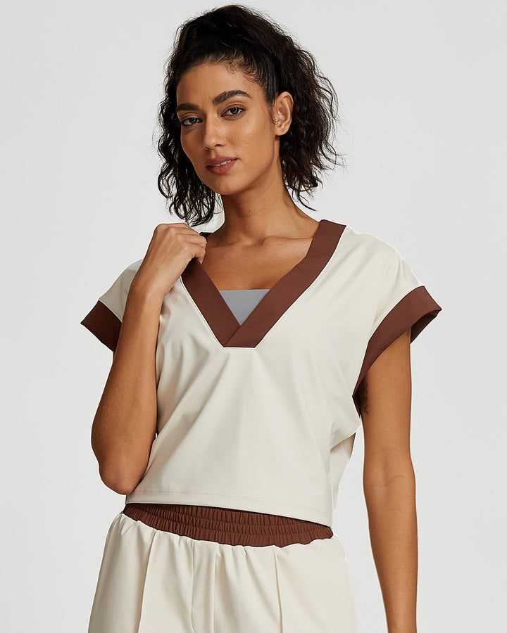 Marcella Crop Top - Beige