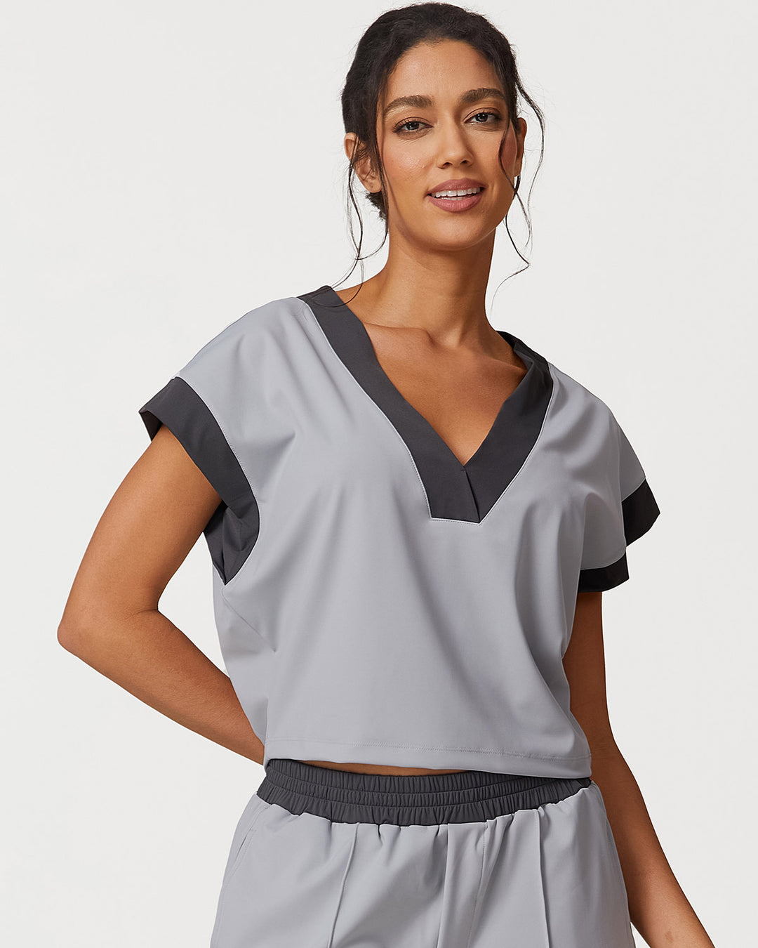 Marcella Crop Top - Grey