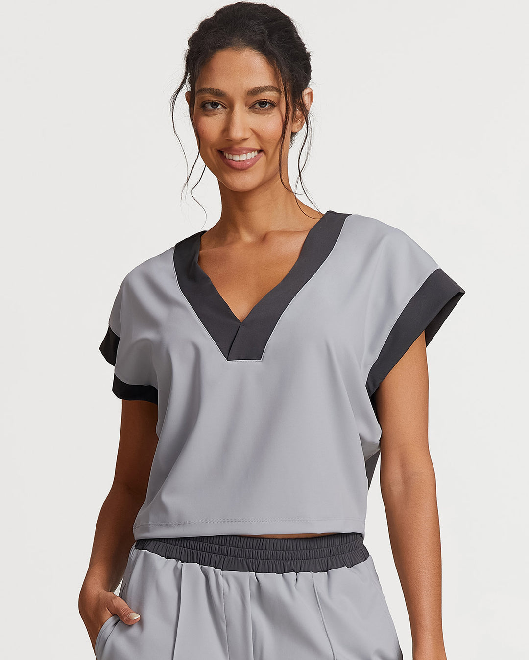 Marcella Crop Top - Grey
