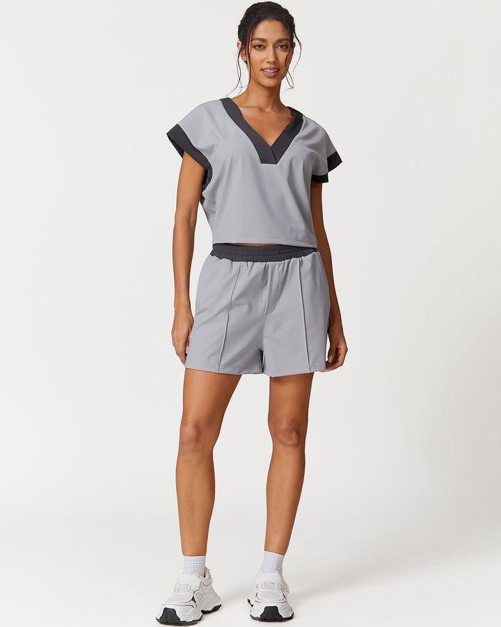 Marcella Crop Top - Grey