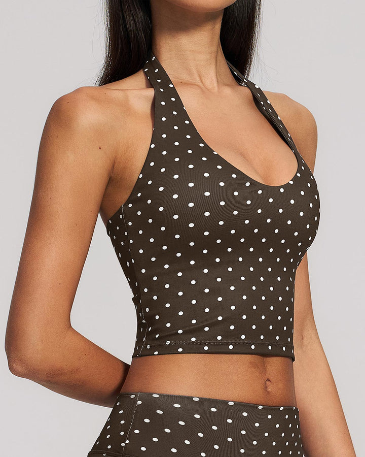 Maribel Crop Top - Brown
