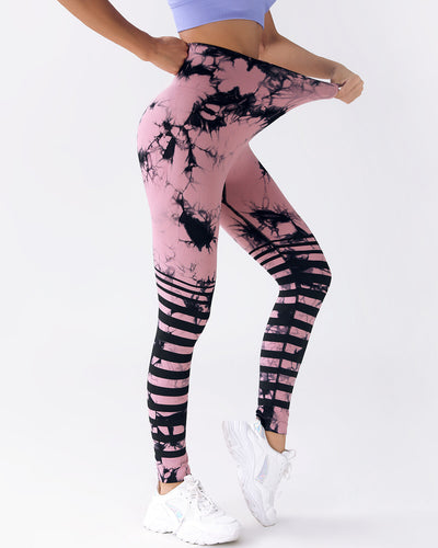 Mavis Seamless Scrunch Leggings - Pink