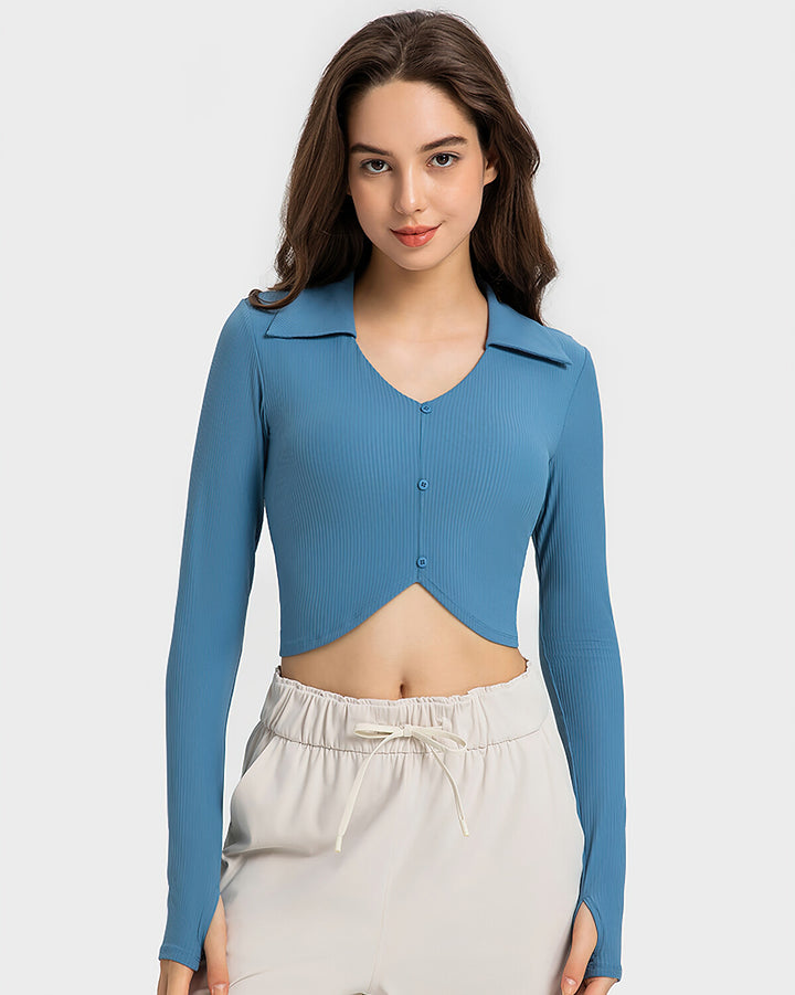 Megan Long Sleeve - Blue