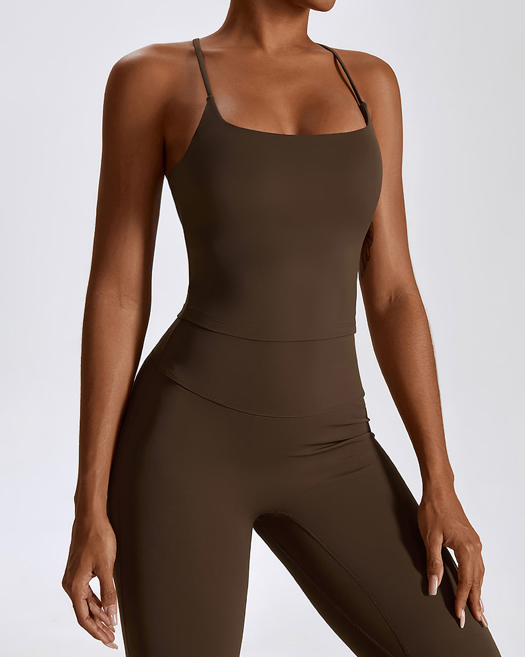 Melisa Crop Top - Brown