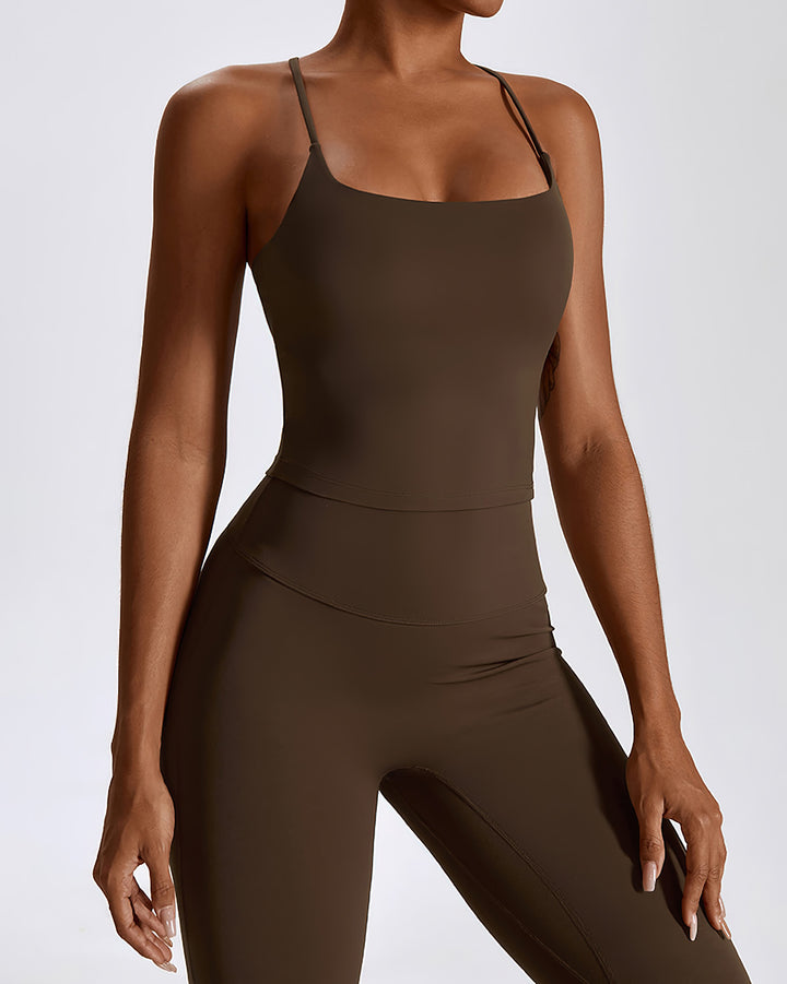 Melisa Crop Top - Brown