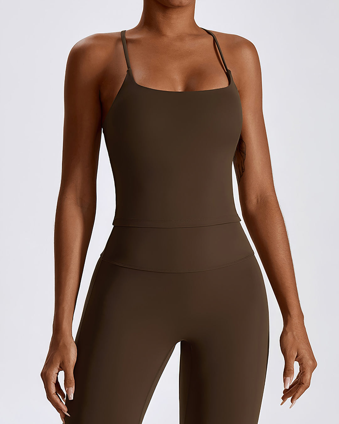 Melisa Crop Top - Brown