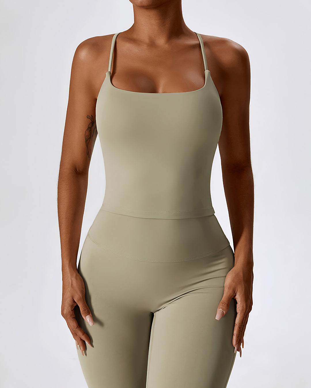 Melisa Crop Top - Khaki