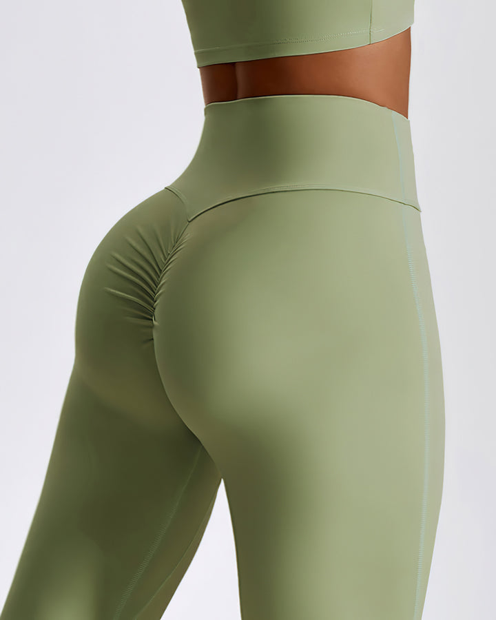 Melisa Flare Leggings - Green