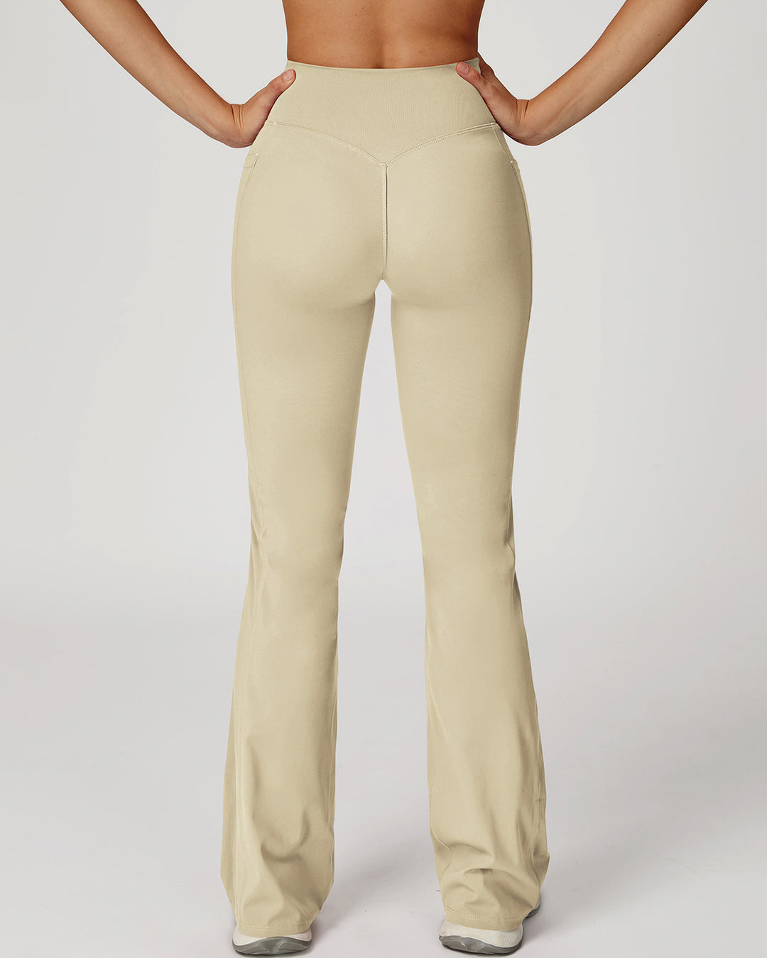 Mila Flare Leggings - Beige