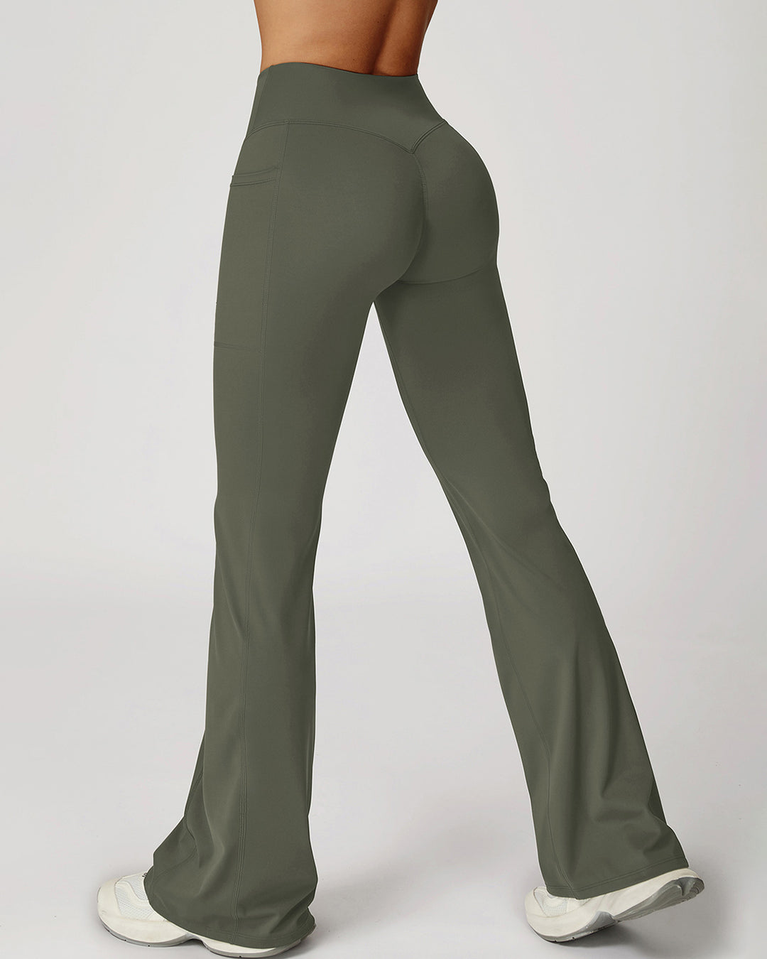 Mila Flare Leggings - Green