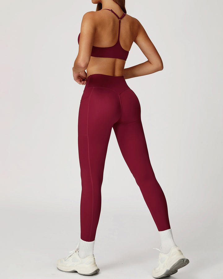Mila Seamless Leggings - Red