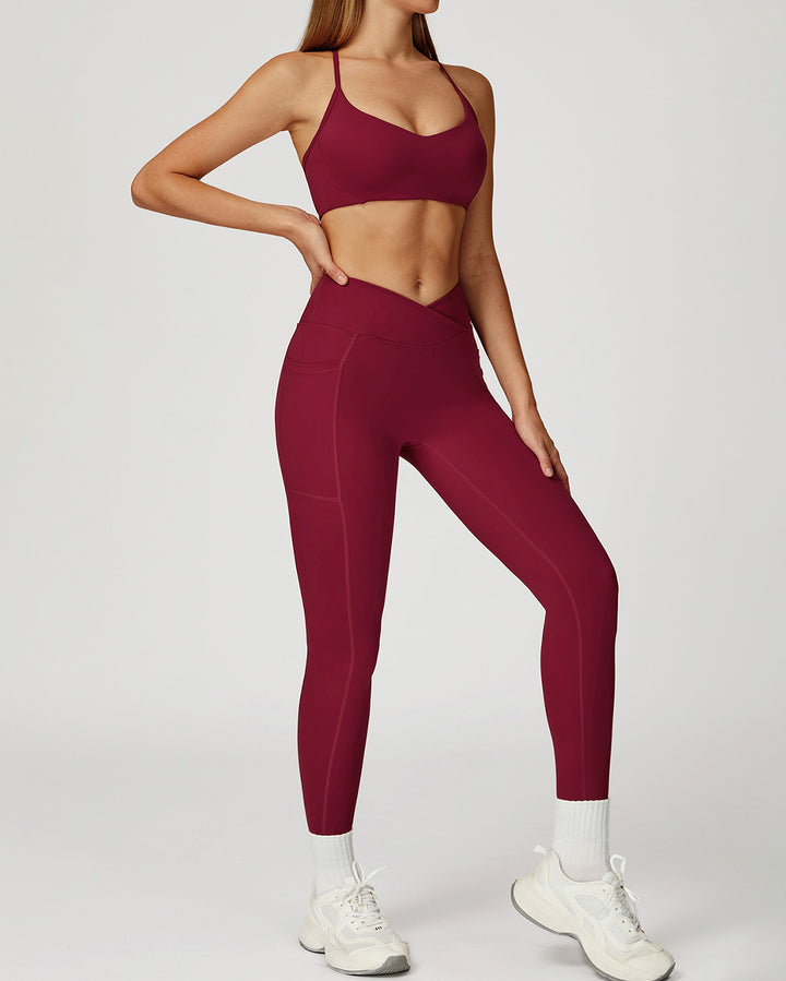 Mila Seamless Leggings - Red