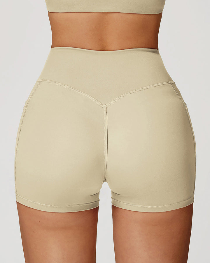 Mila Seamless Shorts - Beige